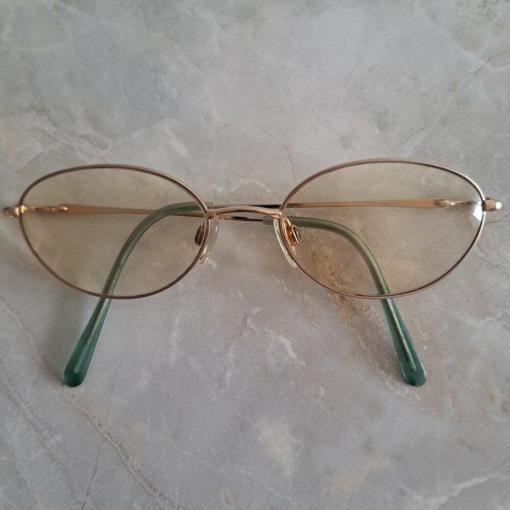 Charmant Eyeglass Frames Gold Oval US8243 FRAMES ONLY  #G209